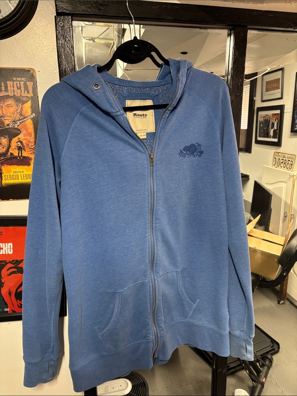 Roots Blue Women's Zip-Up Hoodie Sweater